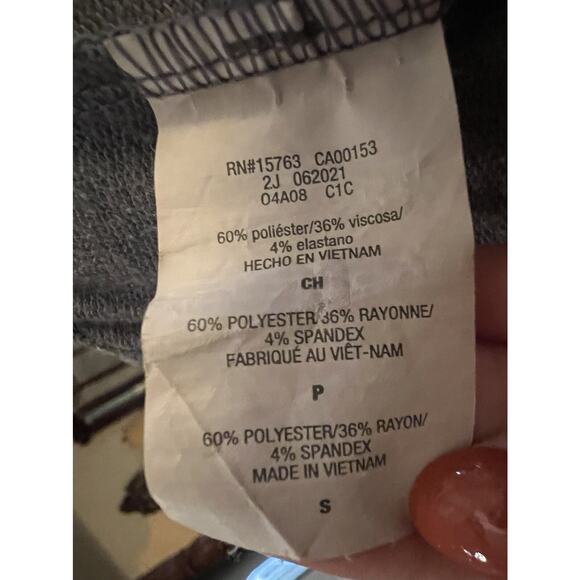 Hanes Gray Sweatpants Joggers Small Petite - Picture 4 of 4